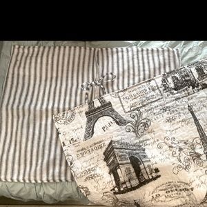 2 Paris themed standard shams